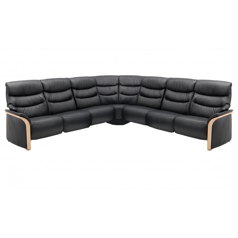 Hjort Knudsen Hammel læderhjørnesofa