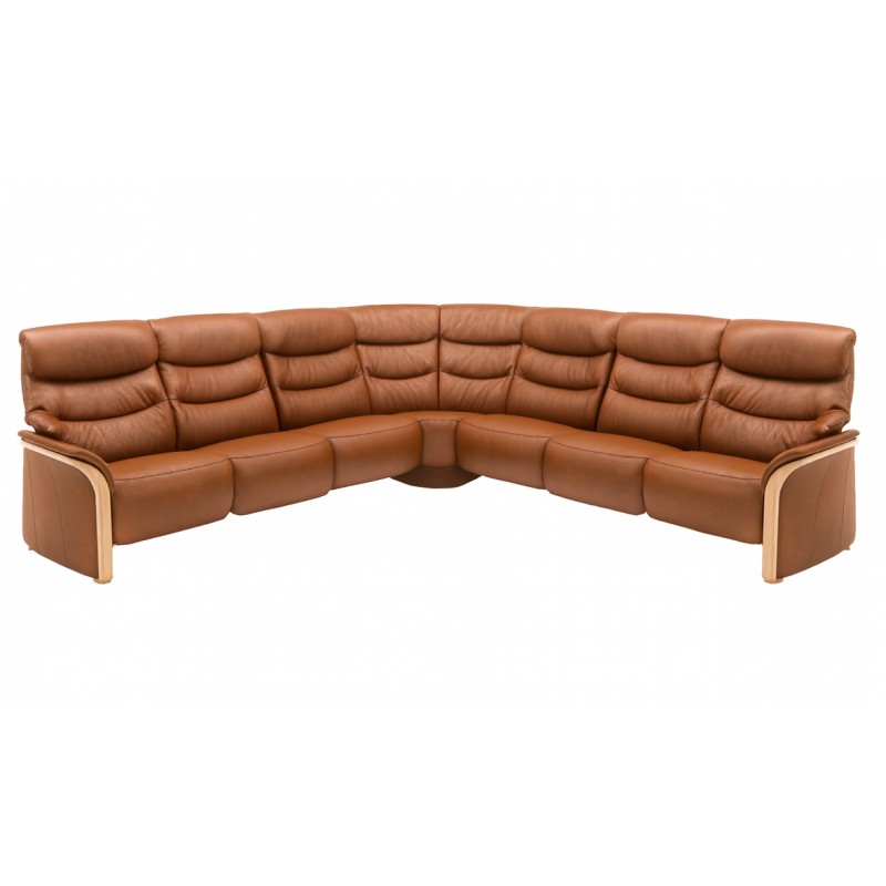 Hjort Knudsen Hammel læderhjørnesofa