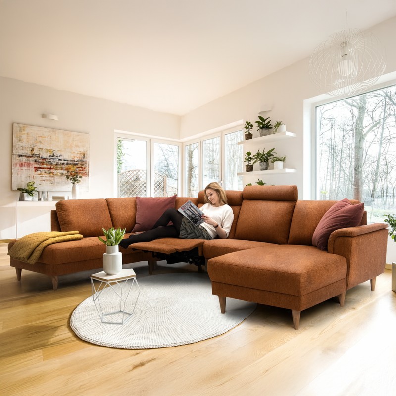 Hjort Knudsen Ballerup hjørnesofa med Højrevendt chaiselong