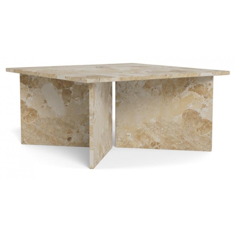 Sofabord Signature Quendia mat lattebrun marmor 90x90 cm loungebord