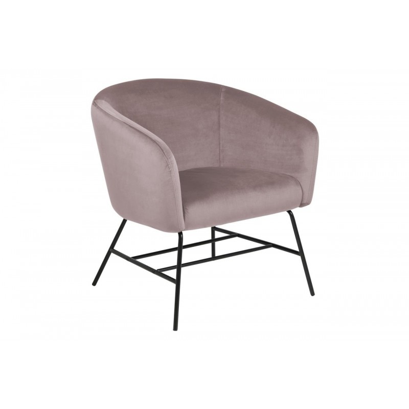Ramsey lænestol - Støvet Rosa velour