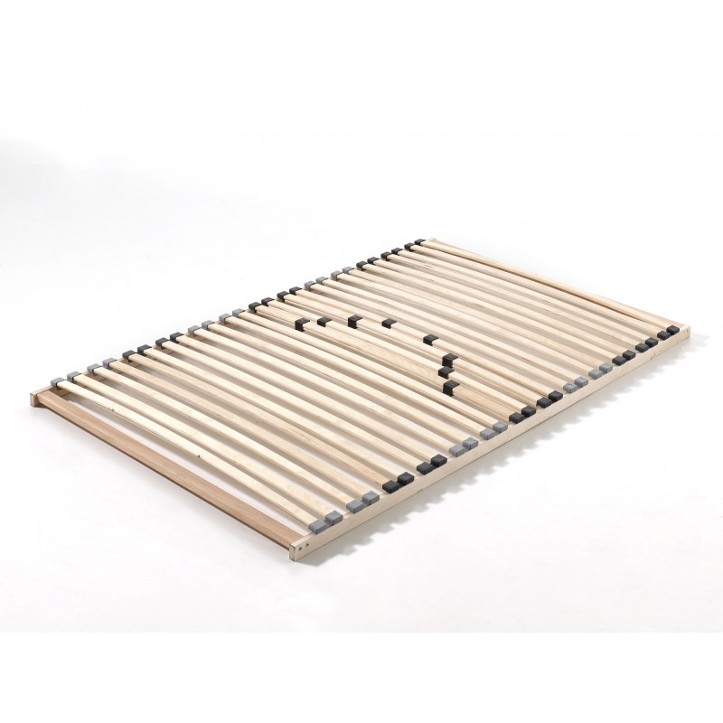 Lamelbund 120 × 200 cm - 26 lameller i massivt træ