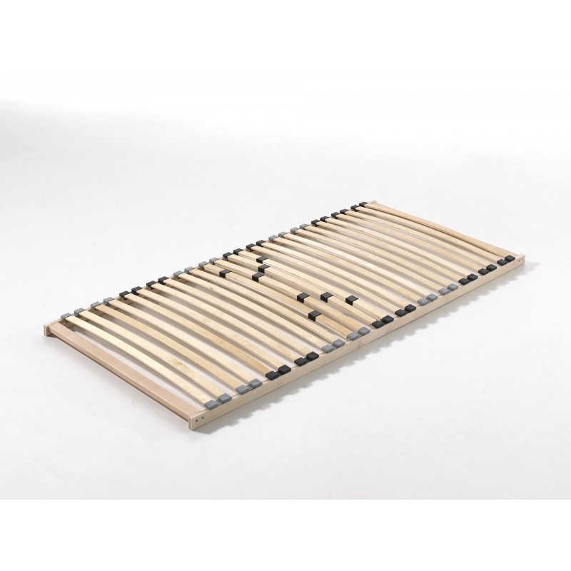 Lamelbund 90 x 200 cm – 26 lameller i massivt træ billede