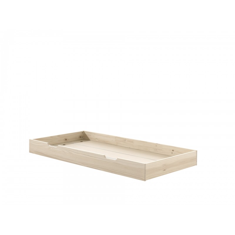 Sengeskuffe med opbevaring Fritz (90 x 190 cm) - Natur