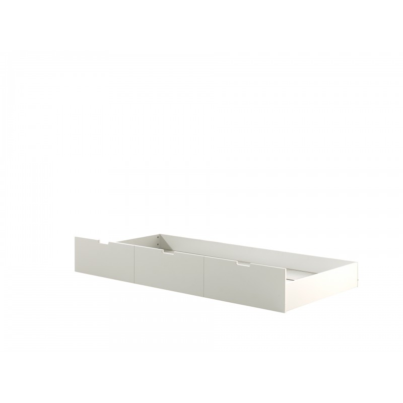 Sengeskuffe med opbevaring – Margrit 90 × 190 cm, hvid billede