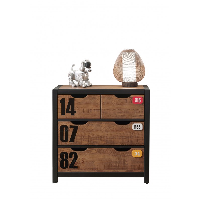 Kommode i massivt fyr – Alex, natur billede