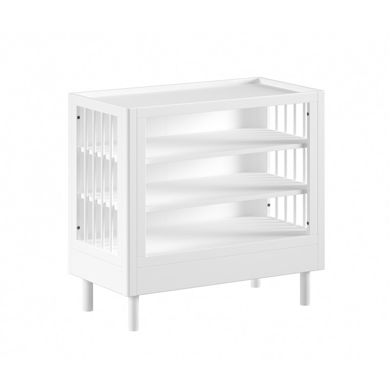 Kommode til pusleplads - Forrest Beech, hvid