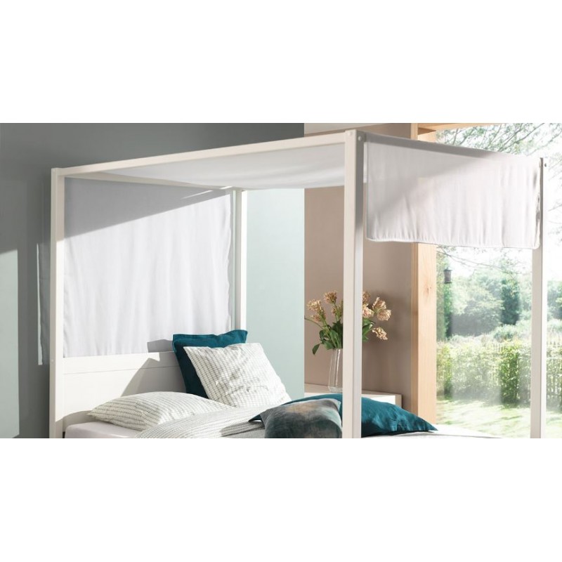 Himmelsseng tekstilsæt – hvid – Pino 140 cm billede