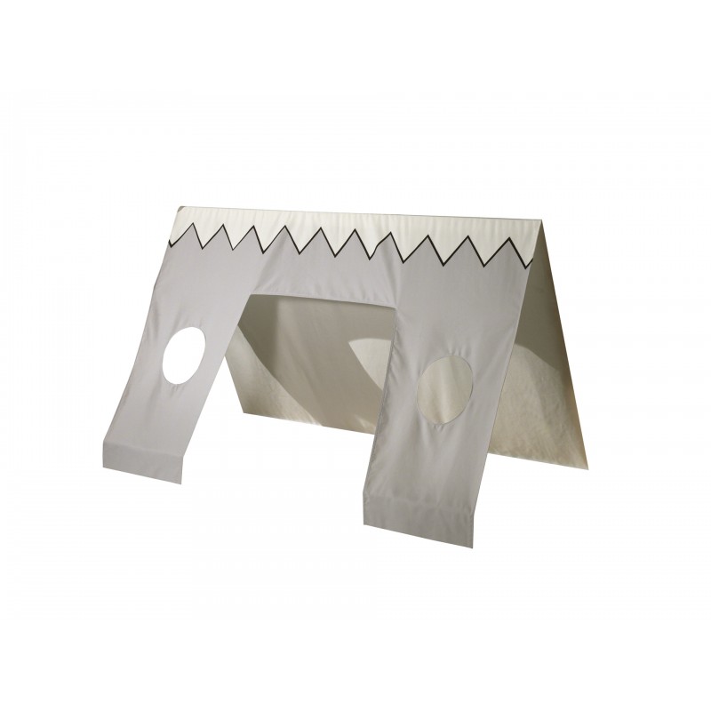 Sengestof til tipi – beige tekstilsæt til Tipi-seng billede