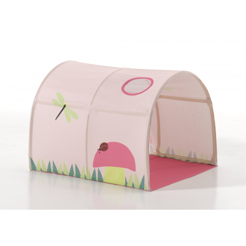 Sengeslusetunnel til mellemhøj seng - Forår, lyserød