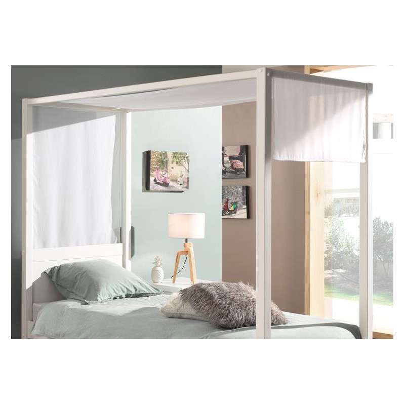 Himmelseng tekstilsæt – hvid (Pino, 90 cm) billede