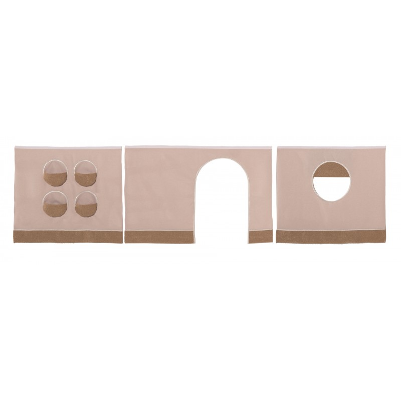 Sengeforhæng til mellemhøj seng – Forrest Oak tekstil, brun billede