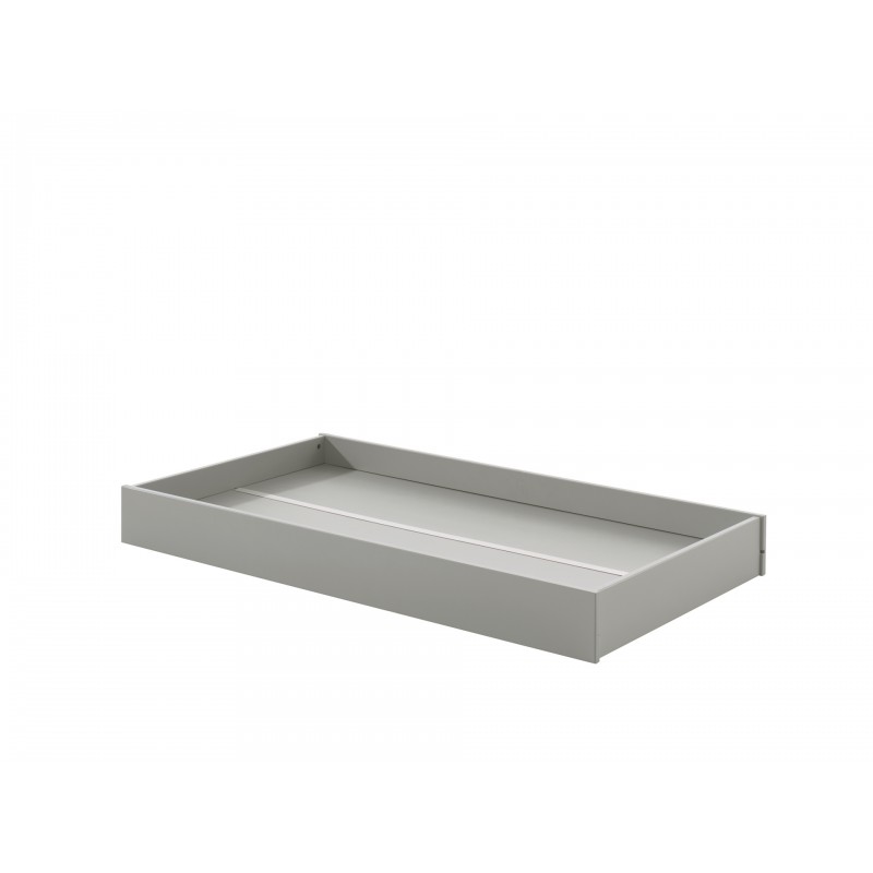 Sengeskuffe i massivt fyr – grå – TOD billede