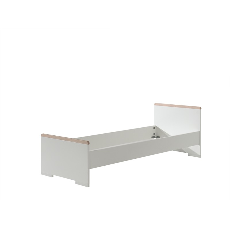 Enkeltseng 90x200 – London, hvid billede