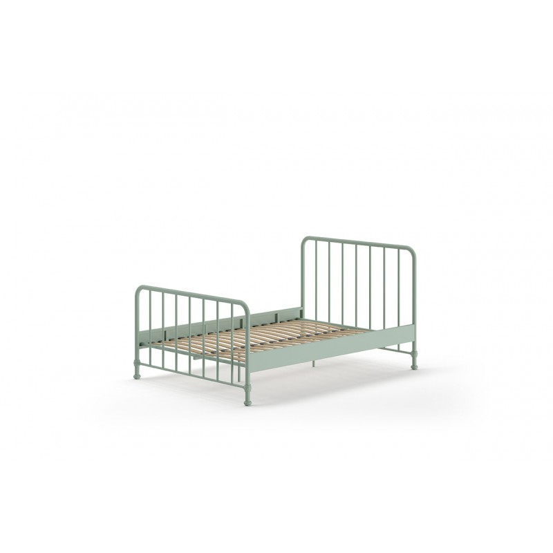 Sengeramme metal 140 x 200 – Bronxx, olivengrøn billede