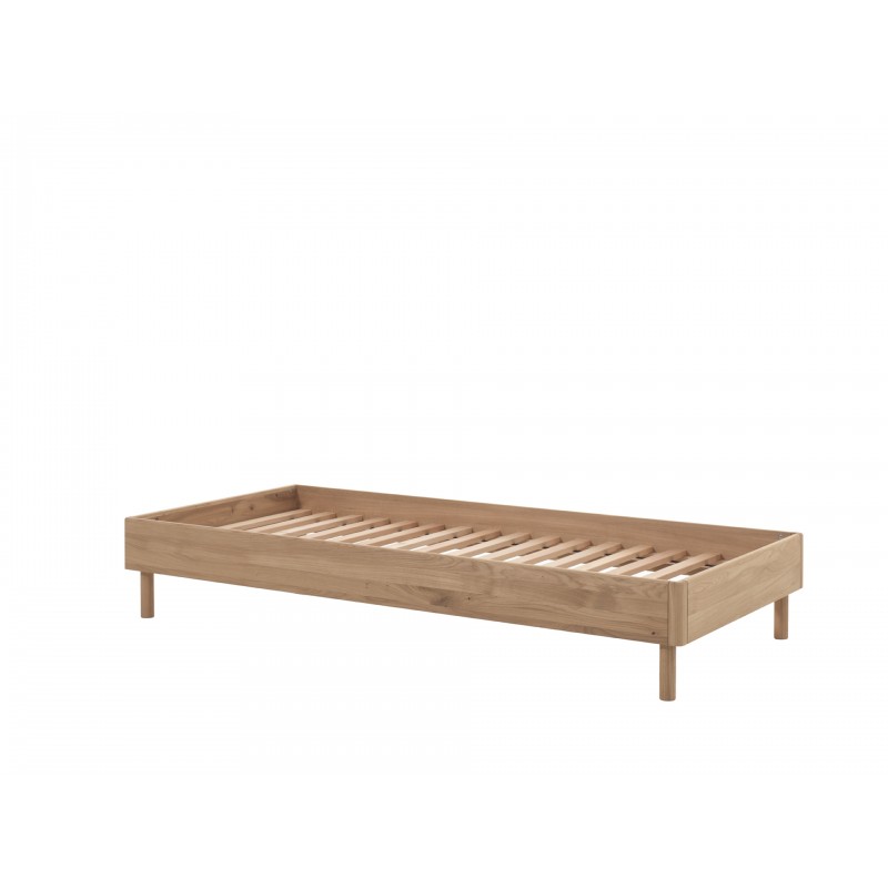 Enkeltseng i eg 90 x 200 – Forrest Oak billede