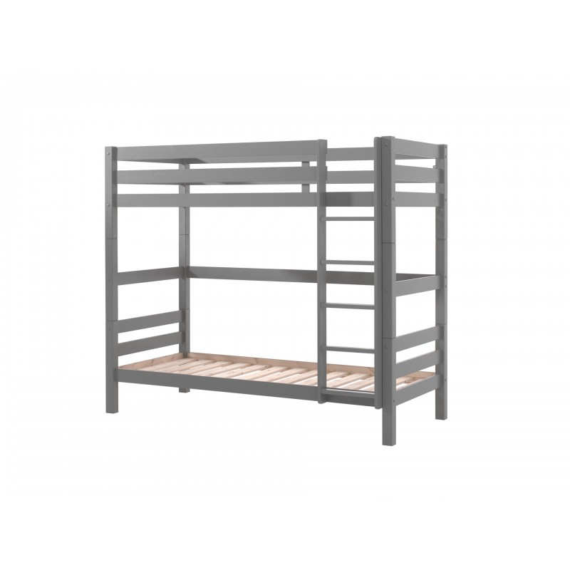 Køjeseng 90 x 200 cm – Pino, grå (H 180 cm) billede