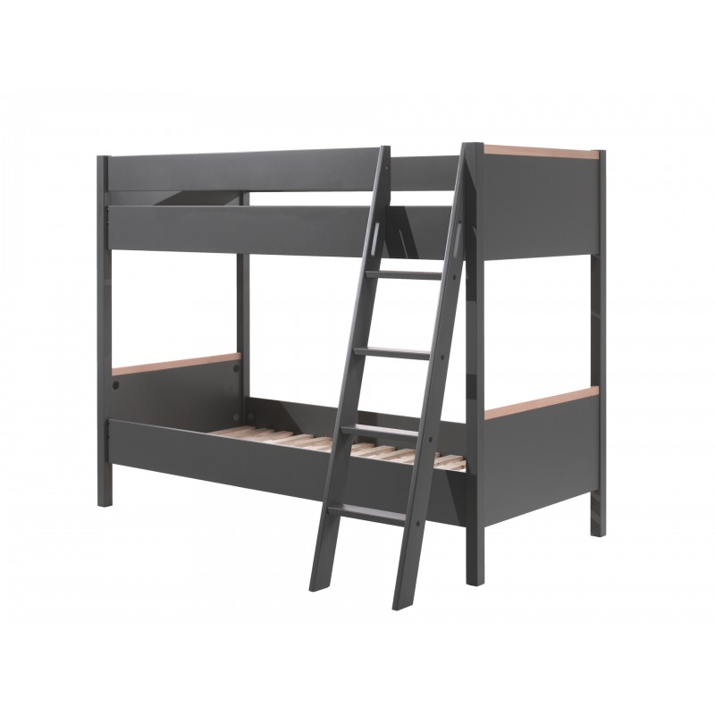 Køjeseng 90 x 200 - London, antracit