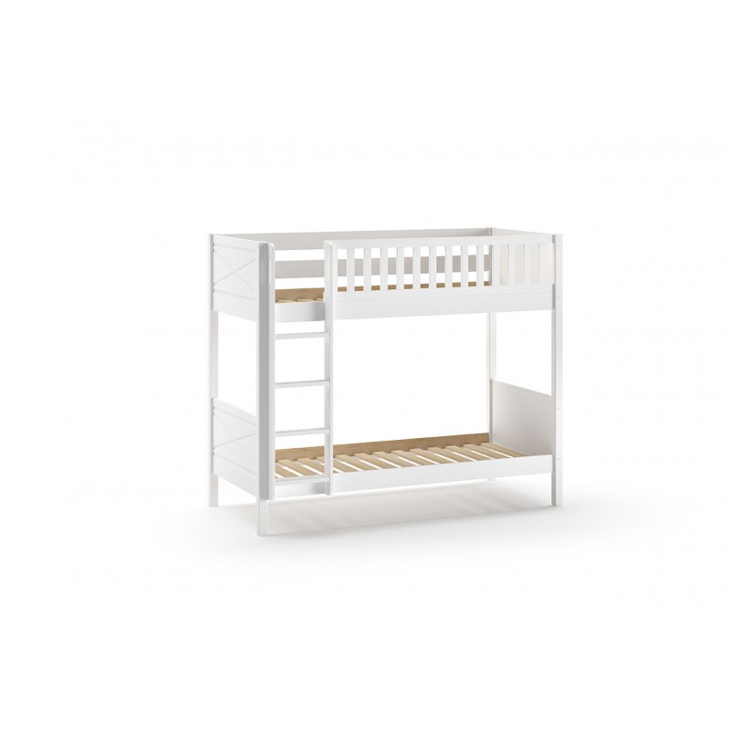 Køjeseng 90 x 200 cm – Scott, hvid billede