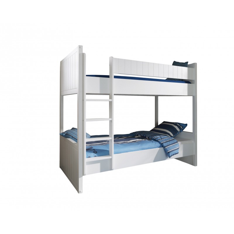 Køjeseng 90 x 200 cm – Robin, hvid lakeret billede