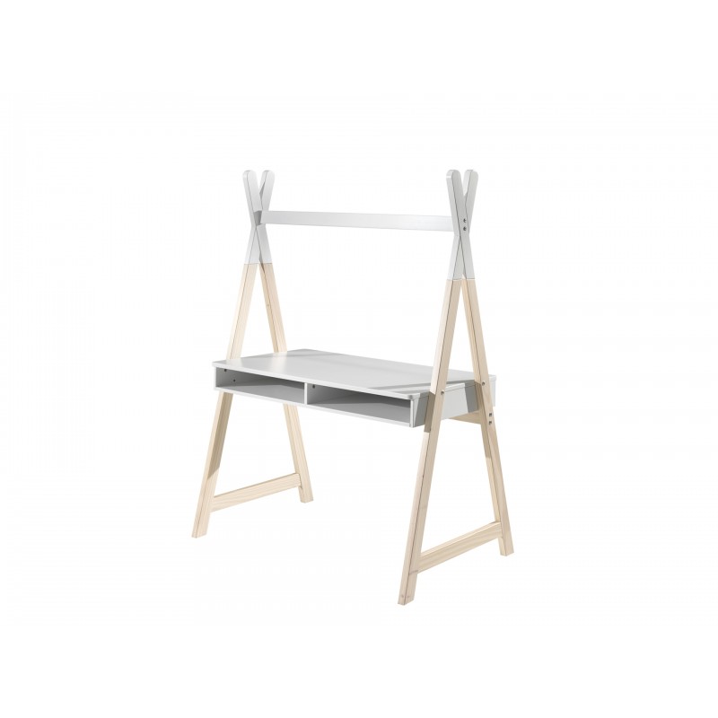 Skrivebord til børn – Kiddy Tipi, hvid billede