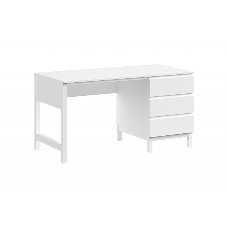 Skrivebord Eva 90 x 200 cm – hvid billede