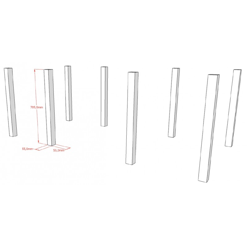 Ombygningssæt til køjeseng 90×200 cm - Forrest Beech, natur