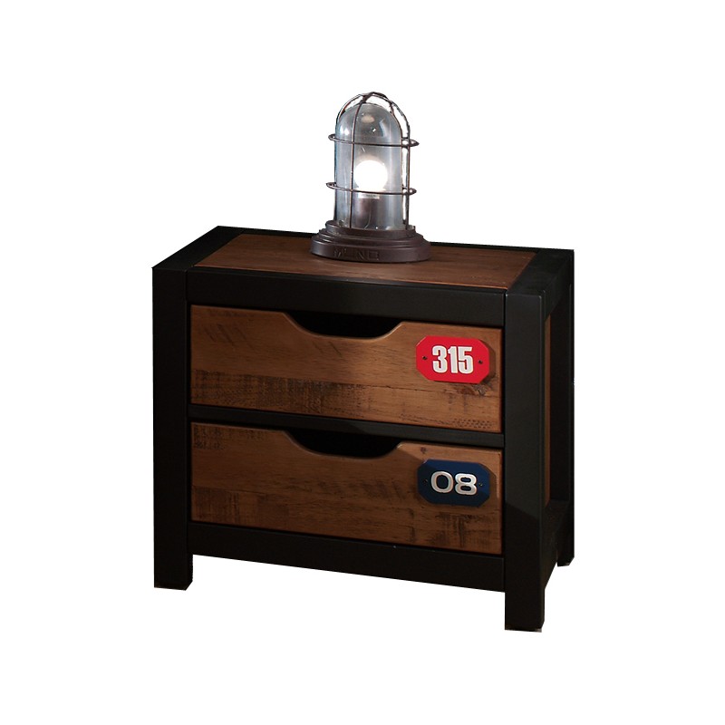 Sengebord i massivt fyr - Alex Natbord, natur