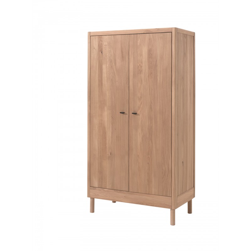 Garderobeskab i eg - Forrest Oak, 2 døre, soft-close