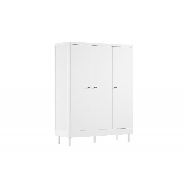 Garderobeskab 3-dørs – Forrest Bøg, hvid billede