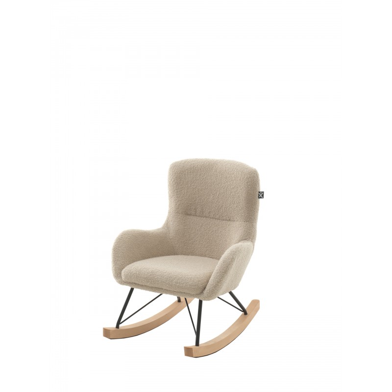 Gyngestol til børn – Rocky Mini Teddy, beige billede