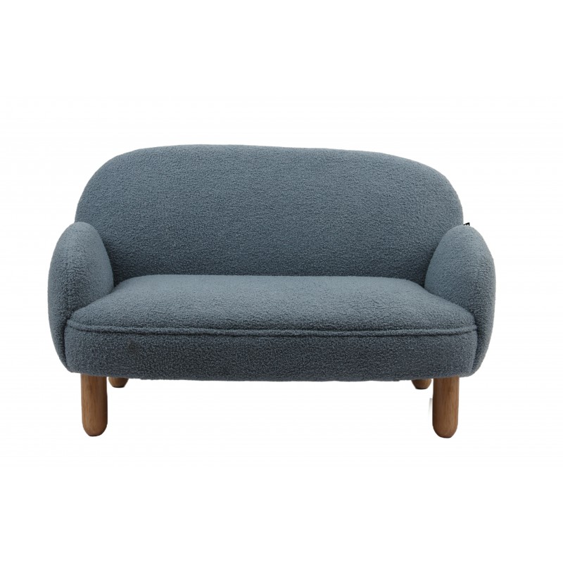 Børnesofa – Rocky i boucle, blå billede