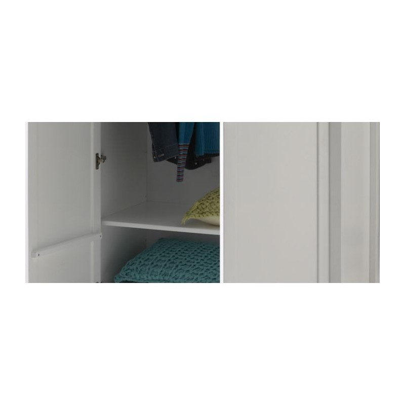 Vægghylde hvid – Amori ekstra hylde til 2-dørs garderobeskab billede