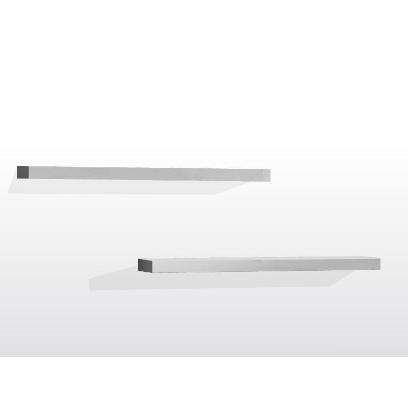 Væghylder 2 stk. – Robin, hvid, 100 × 24 cm billede