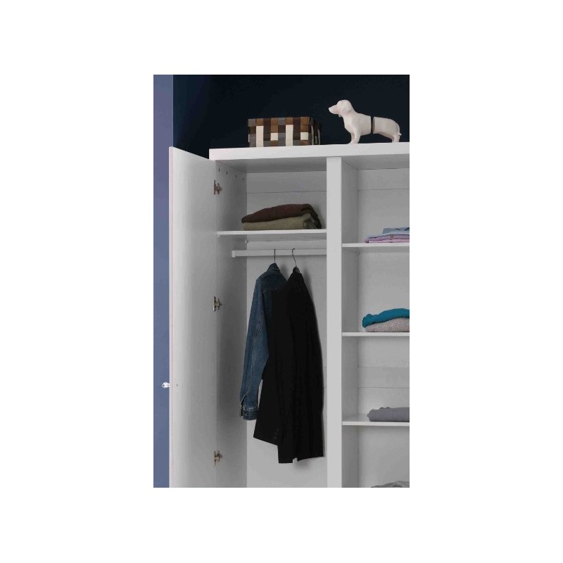 Garderobestang til skab - Lara, hvid