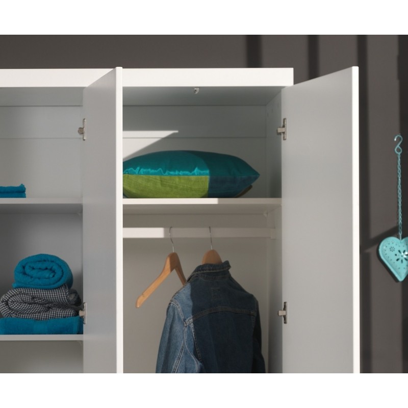 Hylde til garderobeskab – Lara, hvid billede