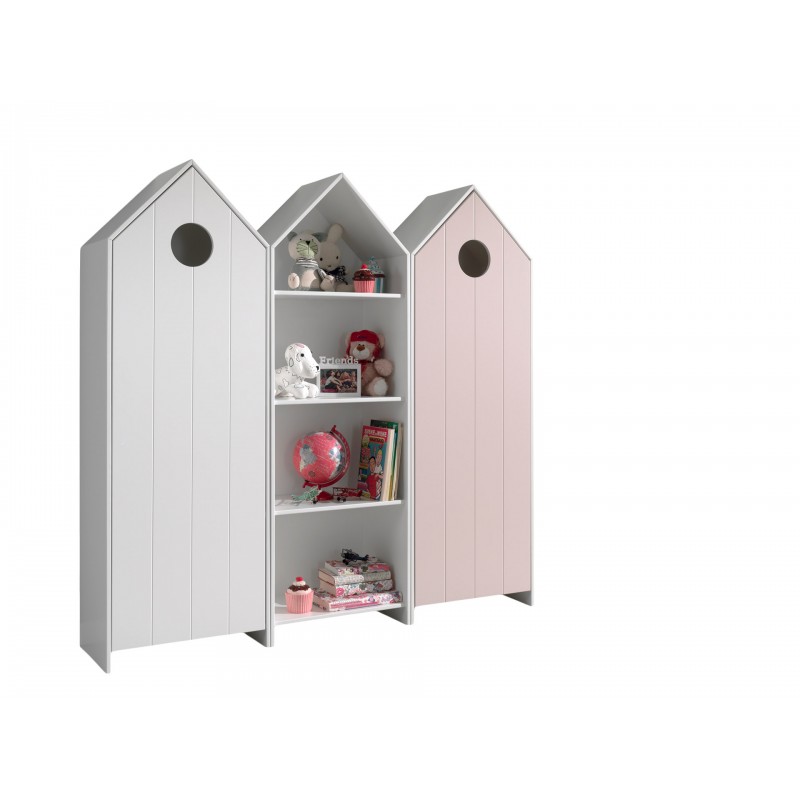 Børneskab sæt med 3 skabe – Casami, flerfarvet billede