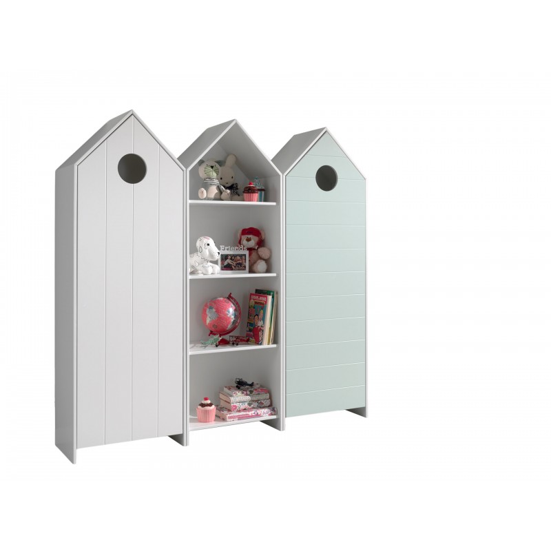 Børneskabe sæt – Casami, strandhytte-design, flerfarvet billede