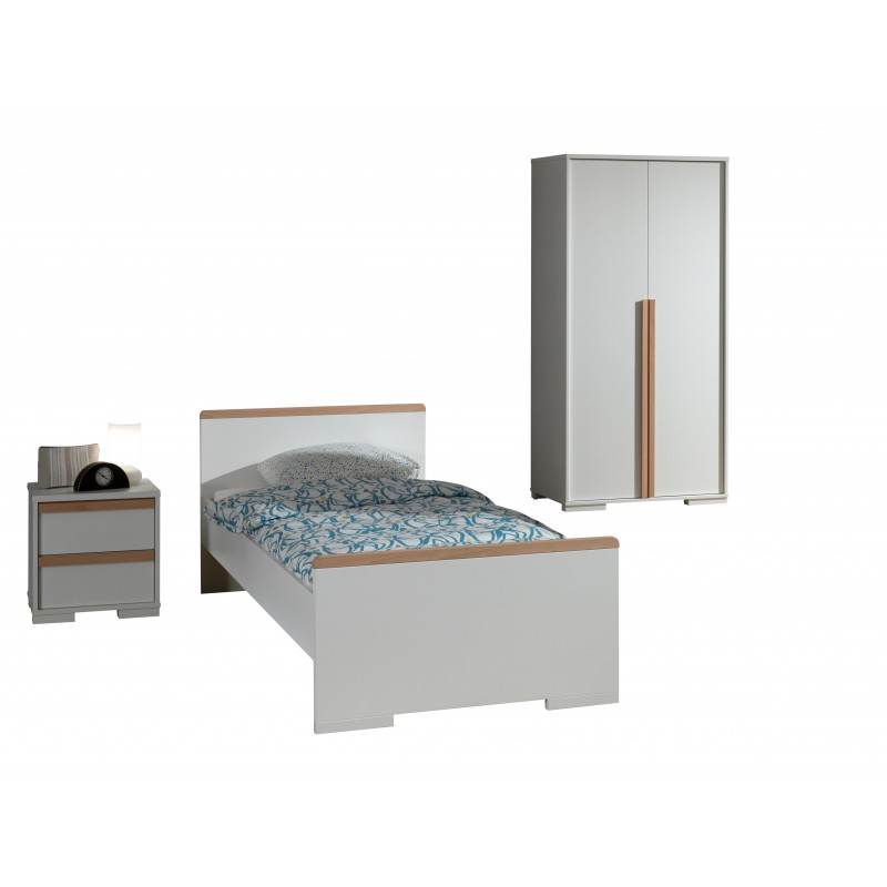 Børneværelses sæt London 90 x 200 cm – hvid billede