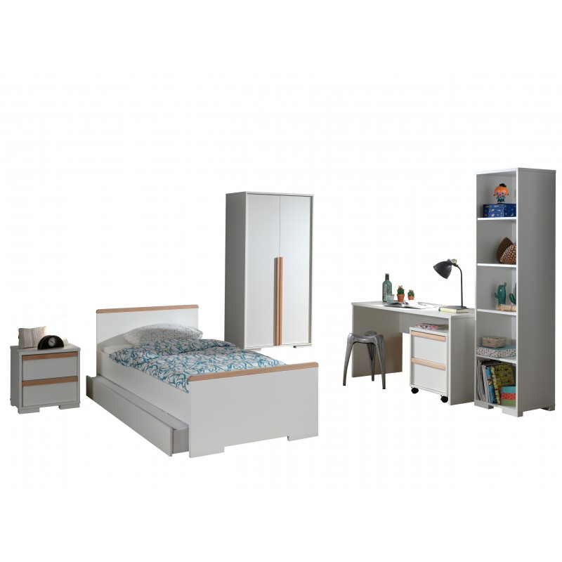 Børneværelses sæt London (90 x 190 cm, 90 x 200 cm) – hvid billede