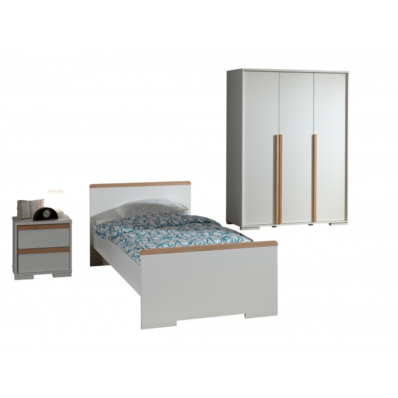 Børneværelses sæt London 90 × 200 cm – hvid billede