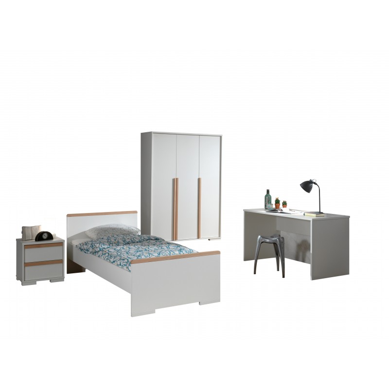 Børneværelses sæt London 90 × 200 cm – hvid billede