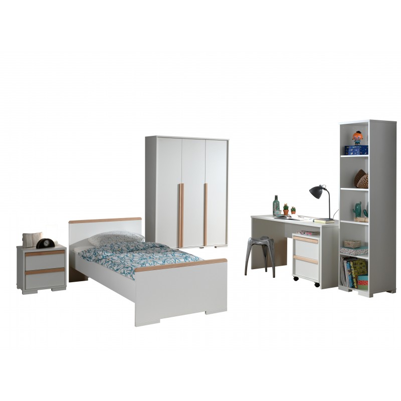 Børneværelses sæt London 90 x 200 cm – hvid billede