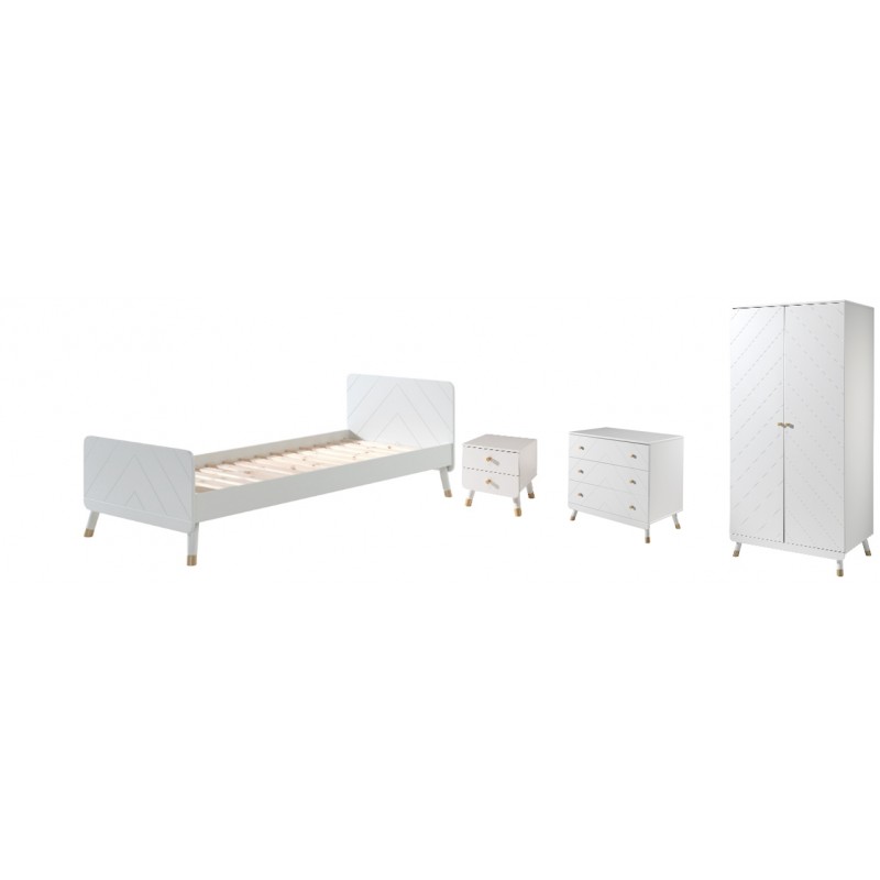 Børneværelsessæt Billy 90 x 200 cm - hvid