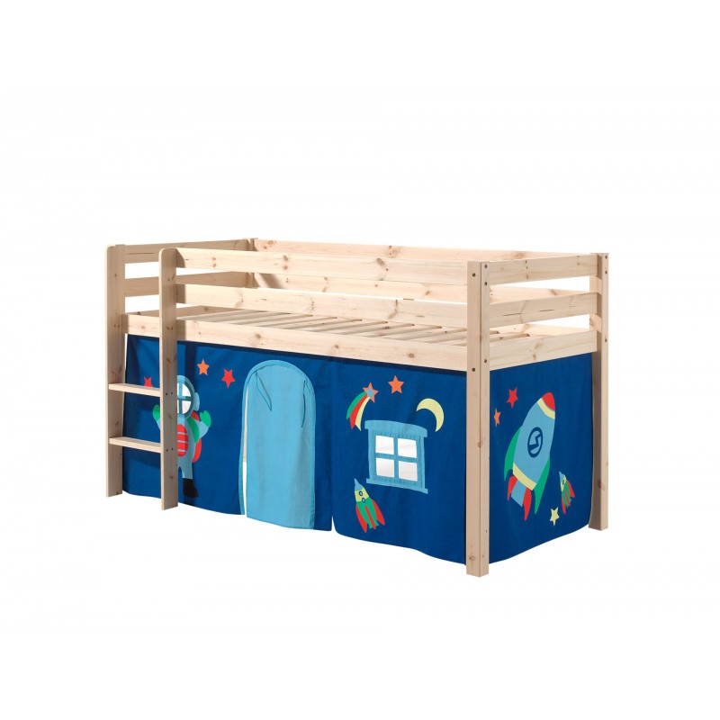 Halvhøj seng med forhæng – Pino Astro, natur billede