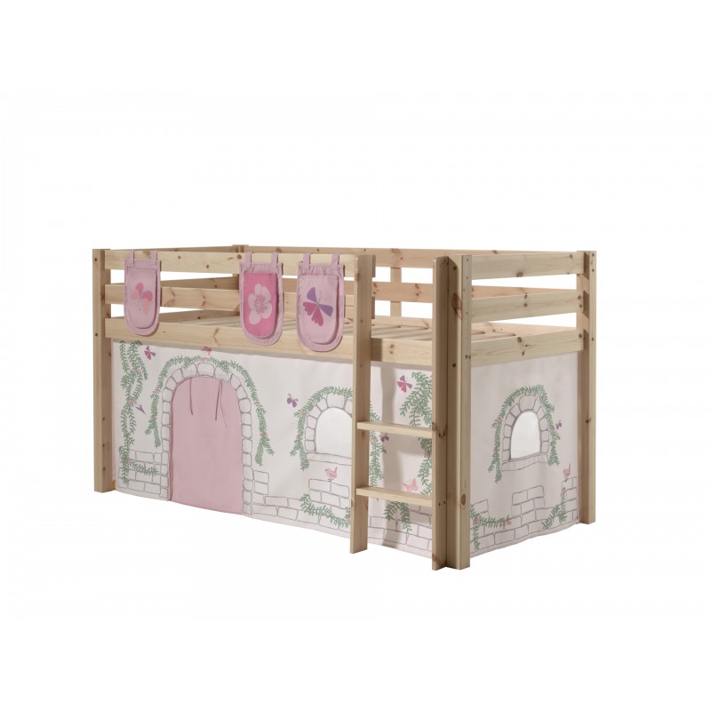 Halvhøj seng med forhæng – Pino Sæt, natur billede