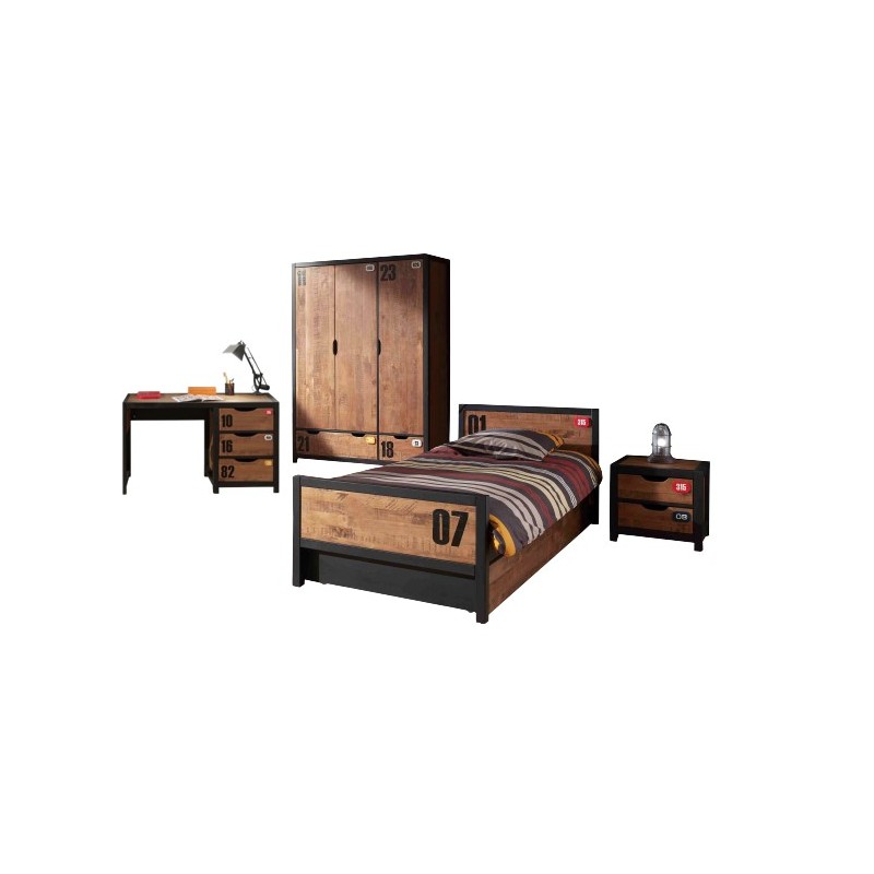 Børneværelsesæt i fyrretræ – Alex Sæt, natur billede