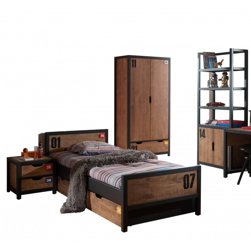 Børnemøbelsæt i massivt fyr – Alex Sæt, natur billede