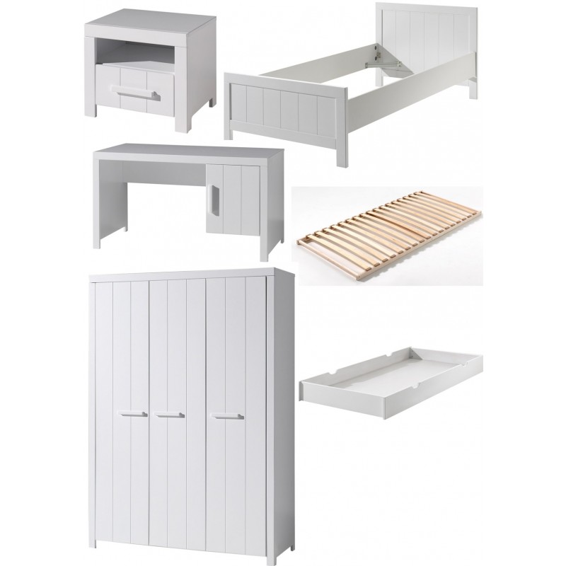 Børnemøbelsæt med seng 90×200 - Erik Hvid