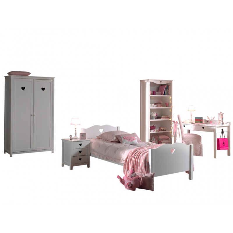 Børneværelsessæt hvid – Amori komplet møbelpakke billede